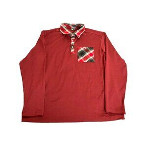 Salewa Shirt Adult Extra Large Plaid Collar Pocket Long‎ Sleeve Golf Polo Mens